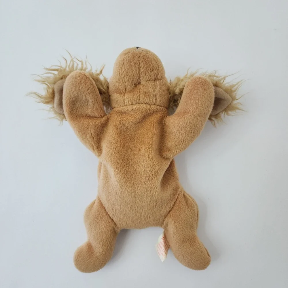 Ty Beanie Babies Spunky Cocker‎ Spaniel Dog Plush Tan Brown 1997 Vintage Toy A65